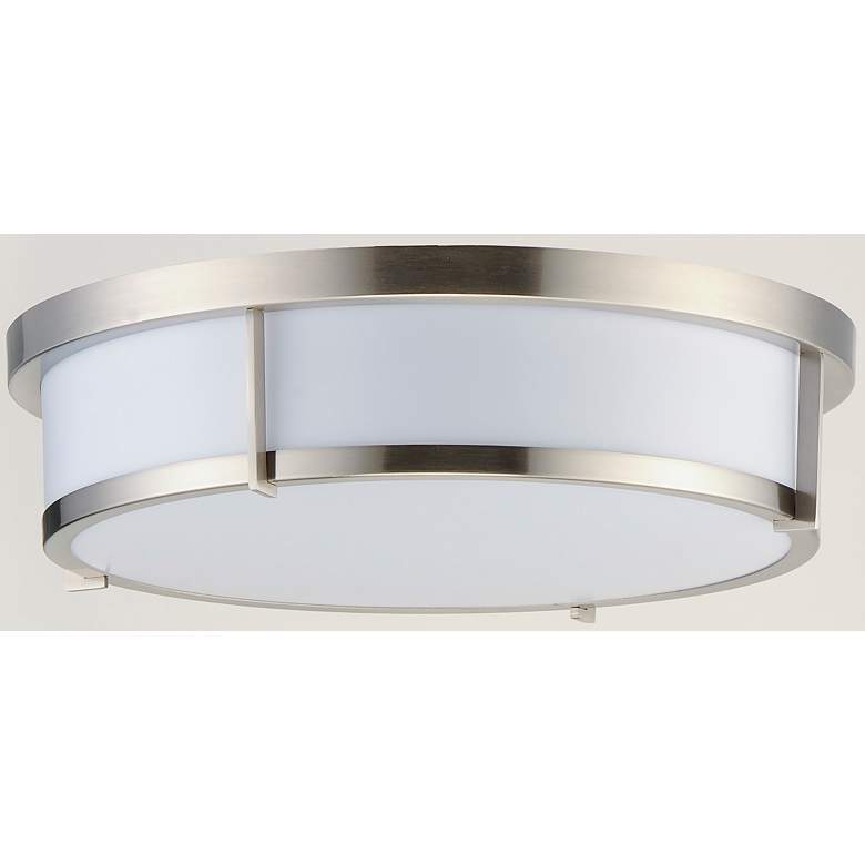 Image 4 Maxim Rogue 17" Wide Satin Nickel LED Ceiling Light more views