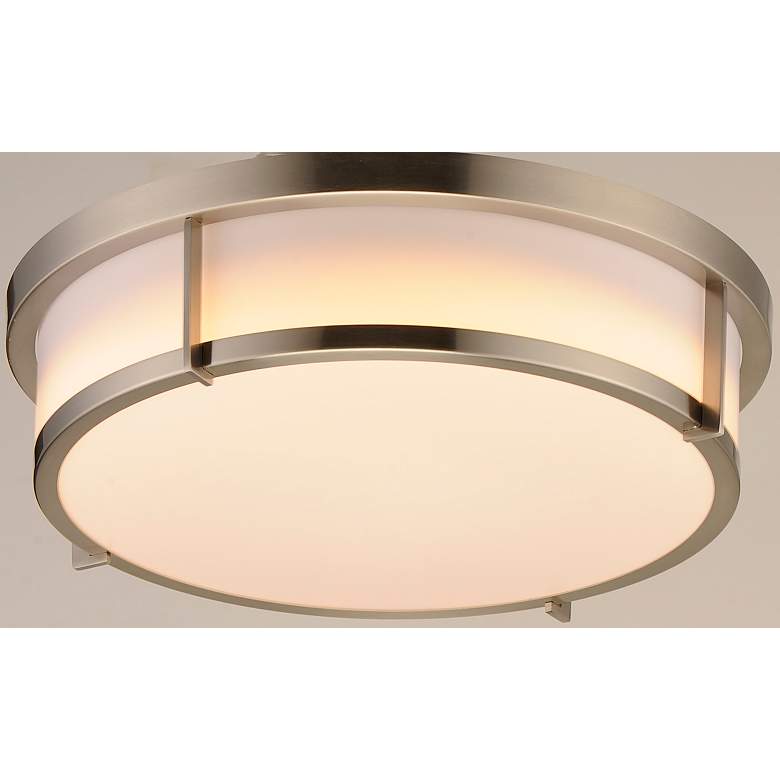 Image 6 Maxim Rogue 17 inch Wide Satin Nickel LED Ceiling Light more views