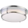 Maxim Rogue 17" Wide Satin Nickel LED Ceiling Light