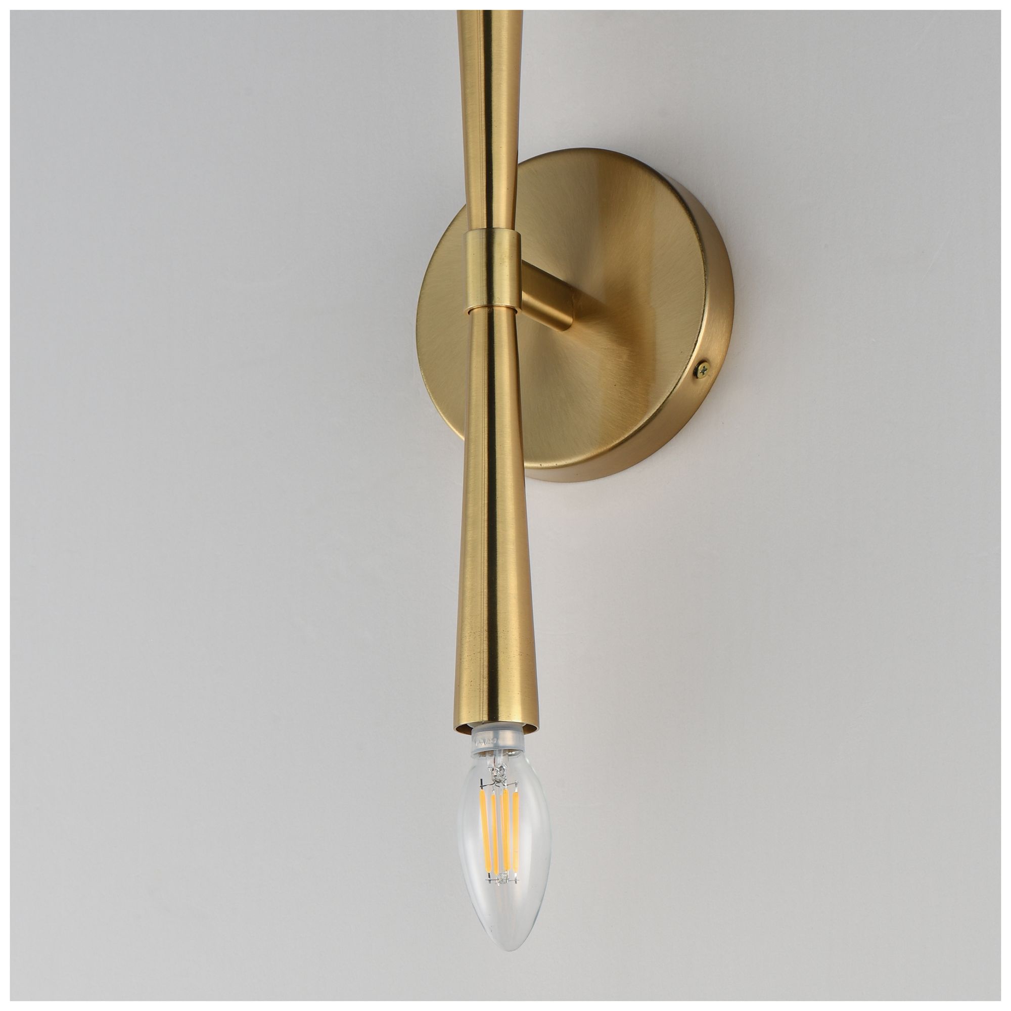 Maxim Rome 13 1/2" High Satin Brass 2-Light Wall Sconce