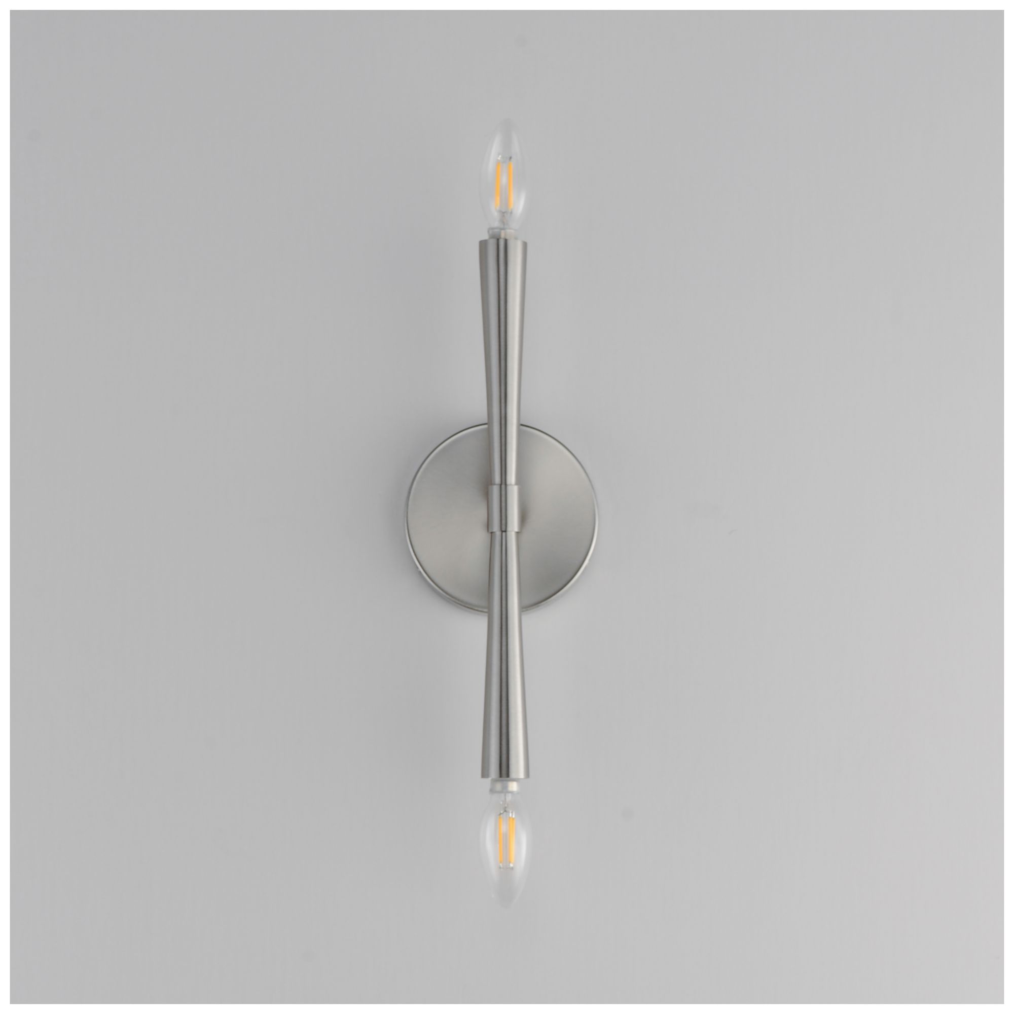 Image 3 Maxim Rome 13 1/2" High Satin Nickel 2-Light Wall Sconce more views