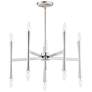 1_Maxim Rome 23 1/2" Wide Satin Nickel 10-Light Chandelier