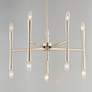 2_Maxim Rome 23 1/2" Wide Satin Nickel 10-Light Chandelier more views