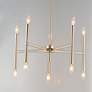 3_Maxim Rome 23 1/2" Wide Satin Nickel 10-Light Chandelier more views