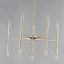 4_Maxim Rome 23 1/2" Wide Satin Nickel 10-Light Chandelier more views