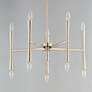 5_Maxim Rome 23 1/2" Wide Satin Nickel 10-Light Chandelier more views