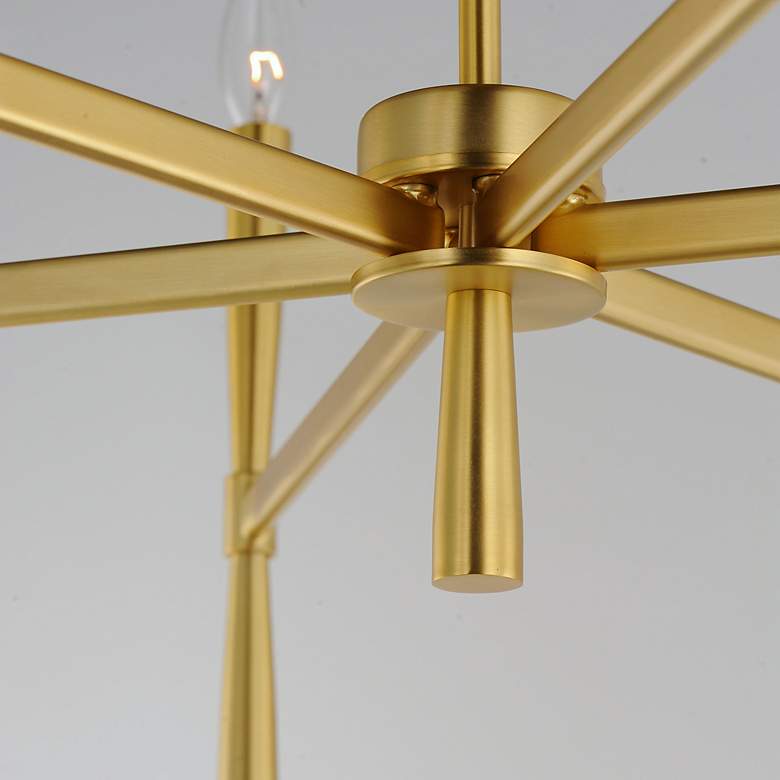 Image 5 Maxim Rome 29 1/4" Wide Satin Brass 12-Light Chandelier more views