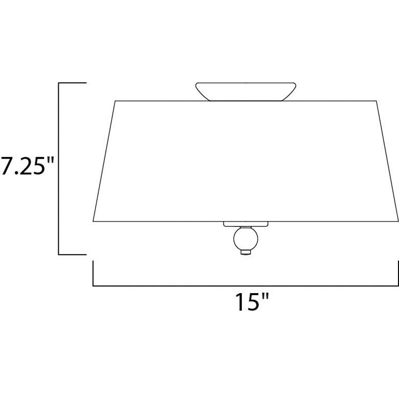 Image 3 Maxim Rondo 15" Wide Satin White Ceiling Light Fixture more views