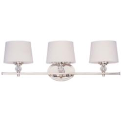 Maxim Rondo 26 1/4" Wide Polished Nickel 3-Light Bath Light