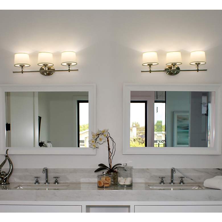 Image 5 Maxim Rondo 26 1/4" Wide Polished Nickel 3-Light Bath Light more views