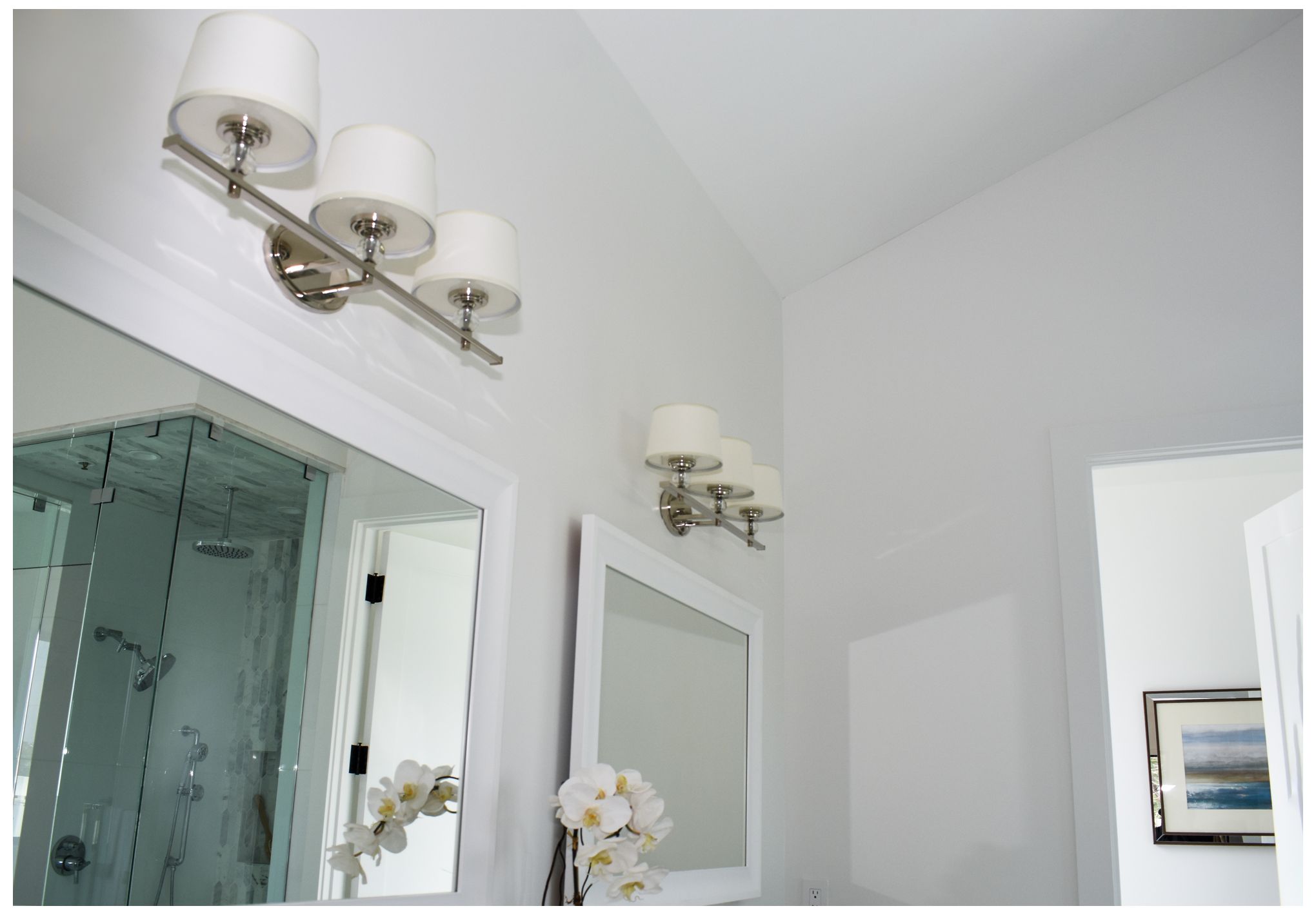 Maxim Rondo 26 1/4" Wide Polished Nickel 3-Light Bath Light