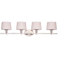 Maxim Rondo 36 1/4" Wide Polished Nickel 4-Light Vanity Bath Light