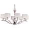 Maxim Rondo 38 3/4" Wide 8-Light Nickel and Crystal Accents Chandelier