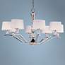 Maxim Rondo 38 3/4" Wide 8-Light Nickel and Crystal Accents Chandelier