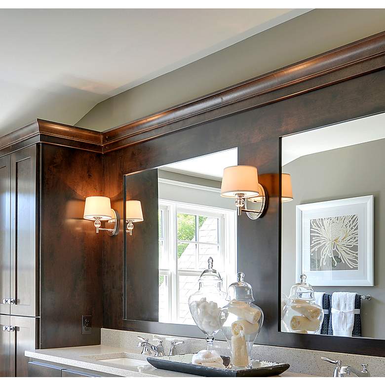 Image 4 Maxim Rondo 8 1/2" High Polished Nickel Wall Sconce more views