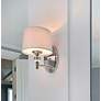 5_Maxim Rondo 8 1/2" High Polished Nickel Wall Sconce more views