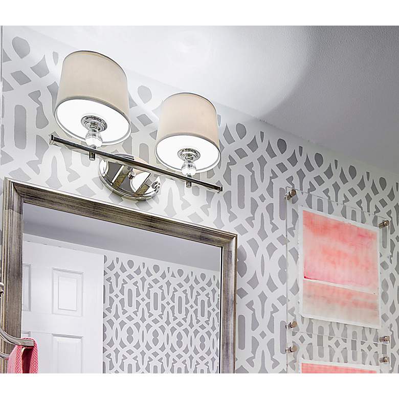 Image 2 Maxim Rondo 8 1/4" High Polished Nickel 2-Light Wall Sconce more views