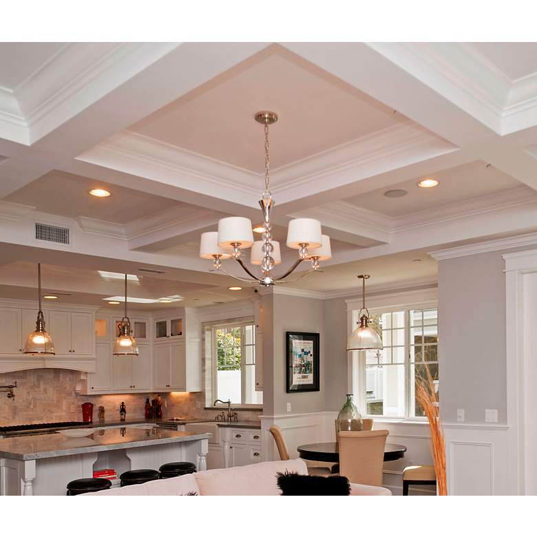 Image 4 Maxim Rondo Nickel Finish 31" Wide 5-Light Chandelier more views