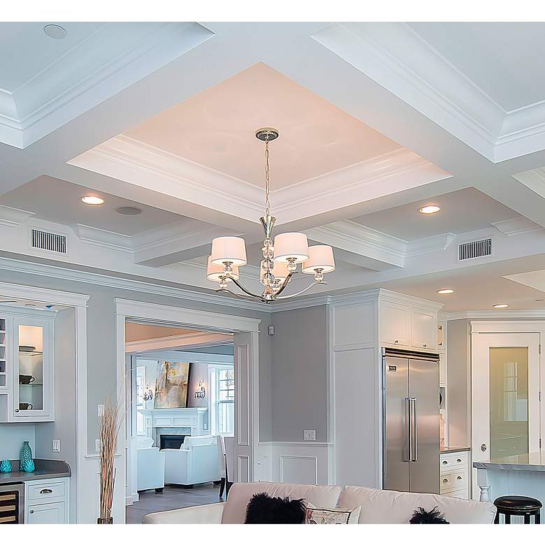Image 5 Maxim Rondo Nickel Finish 31" Wide 5-Light Chandelier more views