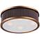 Maxim Ruffle 17 1/2" Wide Oil Rubbed Bronze Ceiling Light