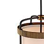 5_Maxim Ruffles 13 3/4"W Black and Antique Brass Pendant Light more views
