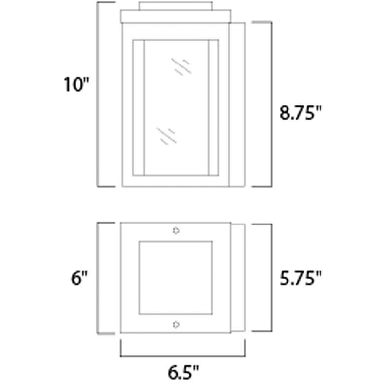 Image 4 Maxim Salon 10" High LED Outdoor Wall Mount more views