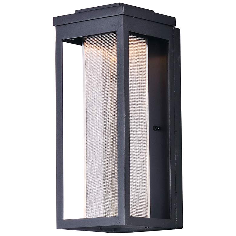 Image 1 Maxim Salon 15" High Black LED Outdoor Wall Light
