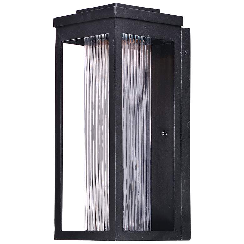 Image 1 Maxim Salon 15" High Black LED Outdoor Wall Light