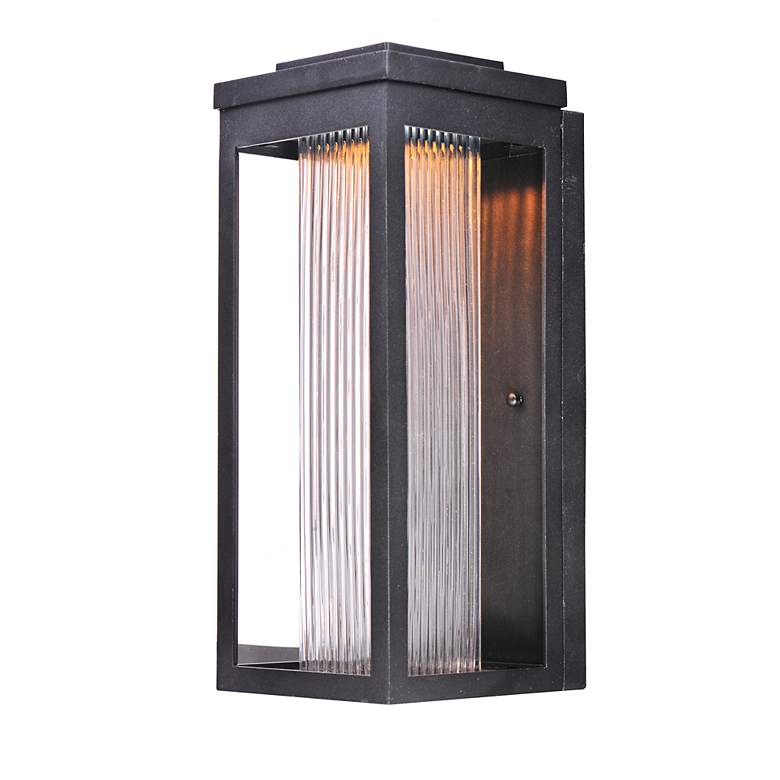 Image 2 Maxim Salon 15" High Black LED Outdoor Wall Light more views