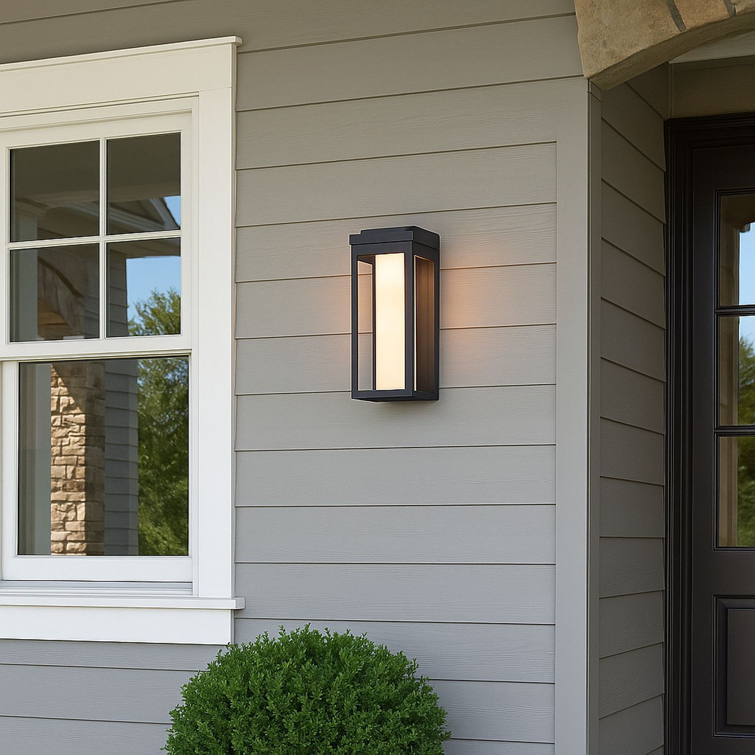 Image 7 Maxim Salon 15" High LED Modern Rectangular Outdoor Wall Light more views