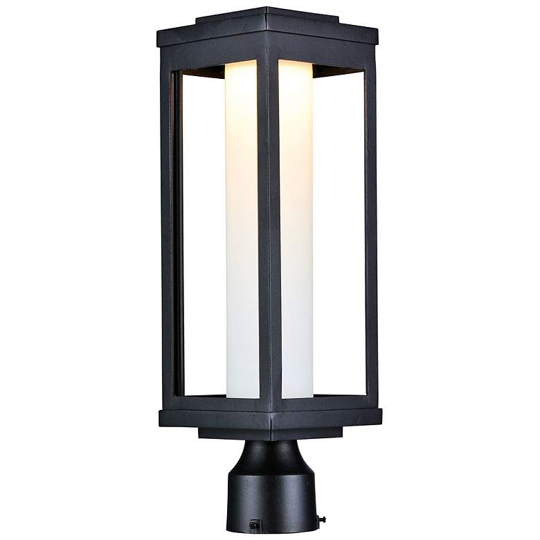 Image 1 Maxim Salon 19 1/2" High Black LED Outdoor Post Light