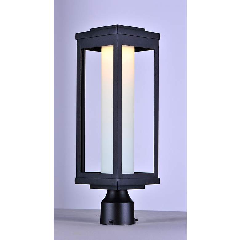 Image 3 Maxim Salon 19 1/2" High Black LED Outdoor Post Light more views