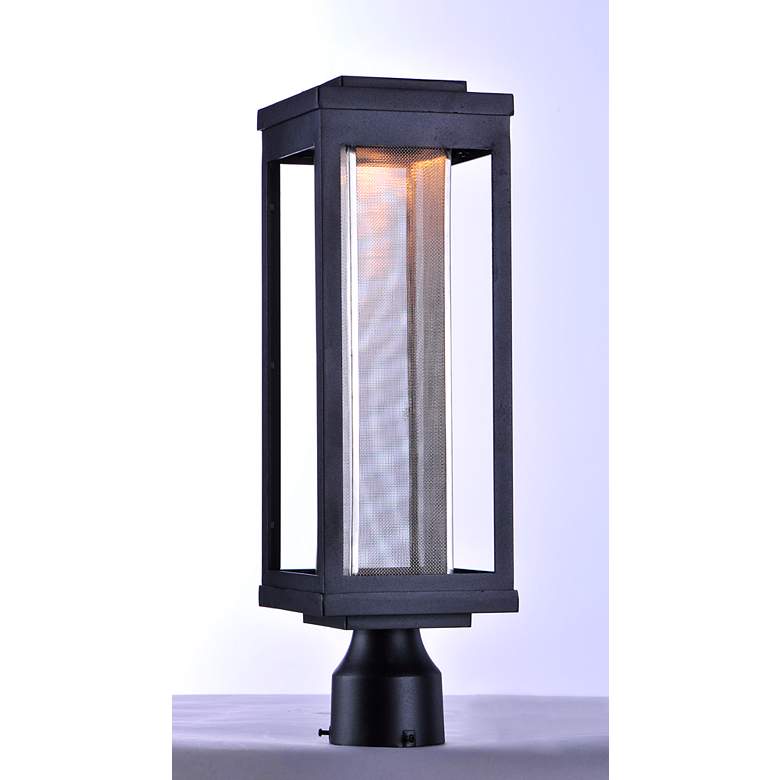 Image 3 Maxim Salon 19 1/2" High Black LED Outdoor Post Light more views