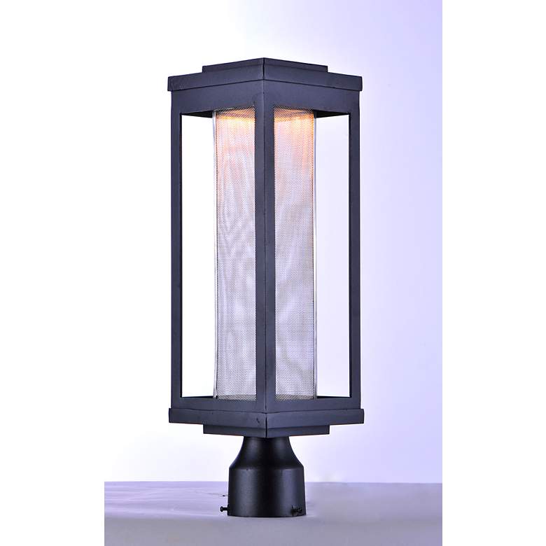 Image 4 Maxim Salon 19 1/2" High Black LED Outdoor Post Light more views
