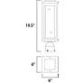 5_Maxim Salon 19 1/2" High Black LED Outdoor Post Light more views