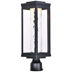 Maxim Salon 19 1/2" High Black LED Outdoor Post Light