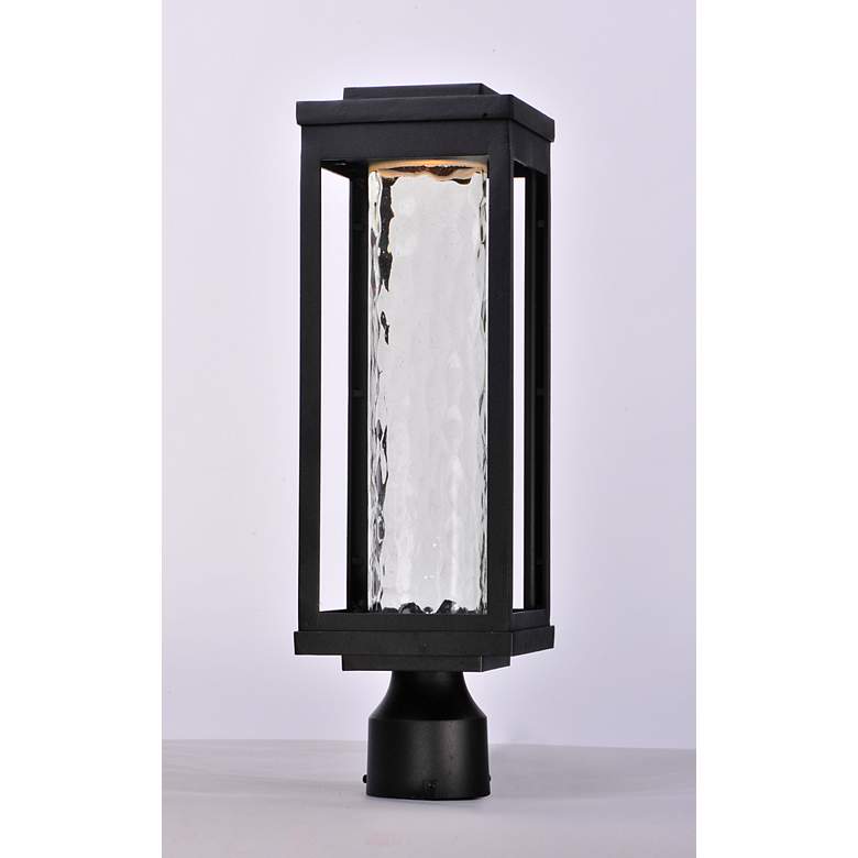 Image 2 Maxim Salon 19 1/2" High Black LED Outdoor Post Light more views