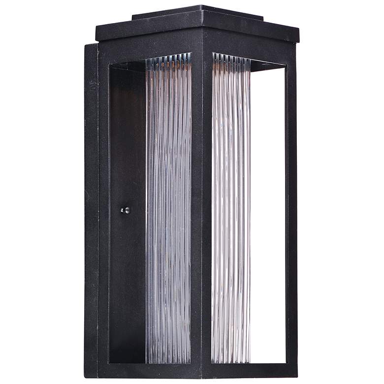 Image 1 Maxim Salon 28.9 inch High LED Black Finish Rectangular Outdoor Wall Light