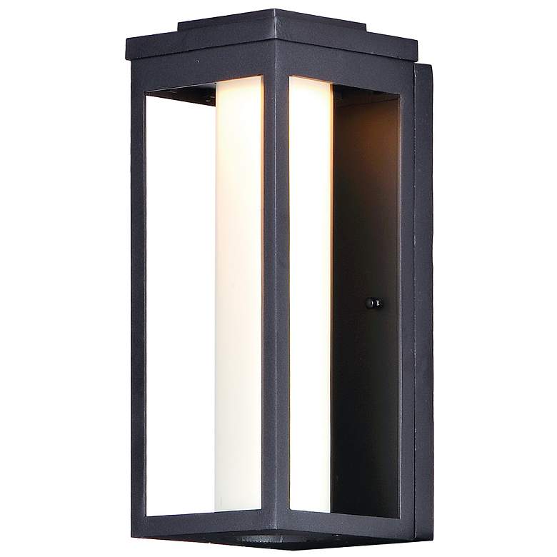 Image 1 Maxim Salon 34.8 inch High LED Rectangular Black Modern Outdoor Wall Light