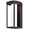 Maxim Salon 34.8" High LED Rectangular Black Modern Outdoor Wall Light