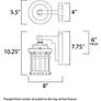 3_Maxim Santa Barbara 10 1/4" High Outdoor Wall Light Lantern more views