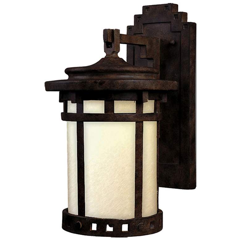 Image 1 Maxim Santa Barbara 13 1/2" High Sienna Outdoor Wall Lantern