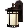 1_Maxim Santa Barbara 13 1/2" High Sienna Outdoor Wall Lantern