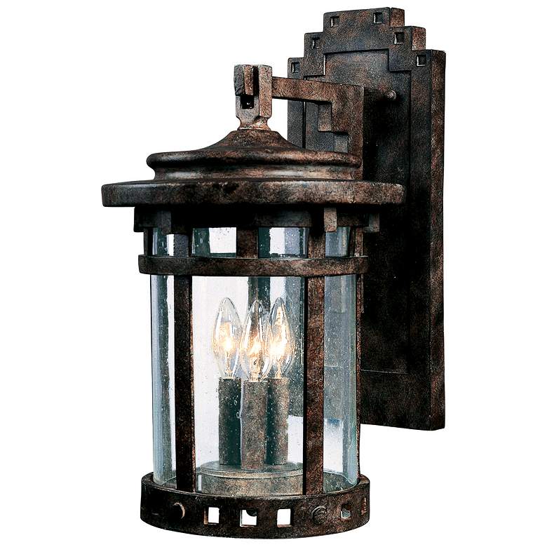 Image 1 Maxim Santa Barbara 20" High Outdoor Bronze Lantern Wall Light