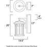 5_Maxim Santa Barbara 20" High Outdoor Bronze Lantern Wall Light more views