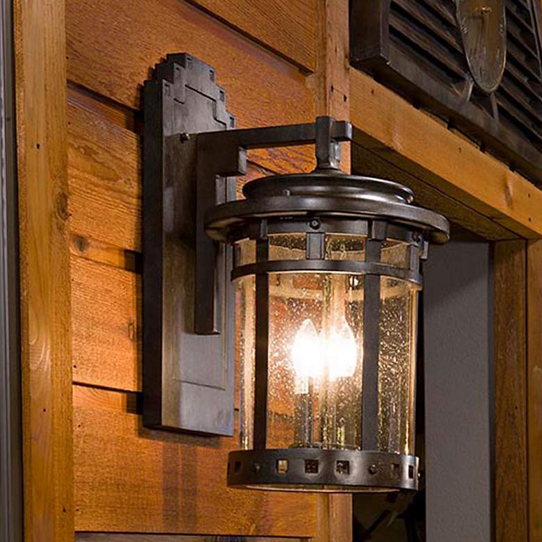 Image 1 Maxim Santa Barbara VX 13" High Sienna Outdoor Wall Light