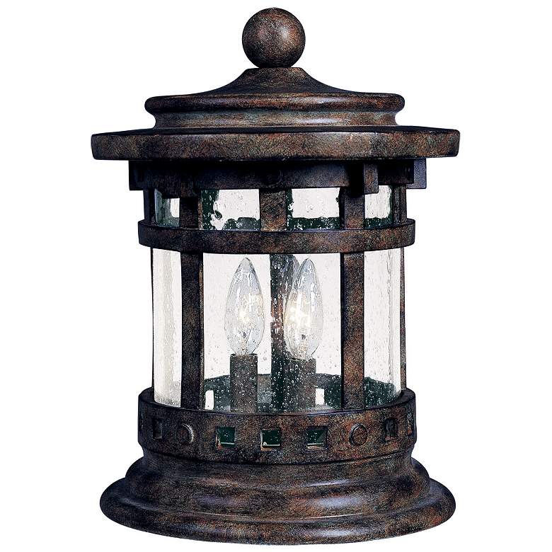 Image 2 Maxim Santa Barbara VX 15" High Sienna Outdoor Deck Lantern