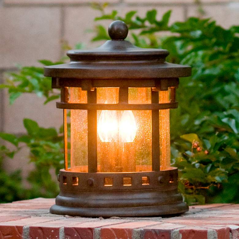 Image 1 Maxim Santa Barbara VX 15" High Sienna Outdoor Deck Lantern