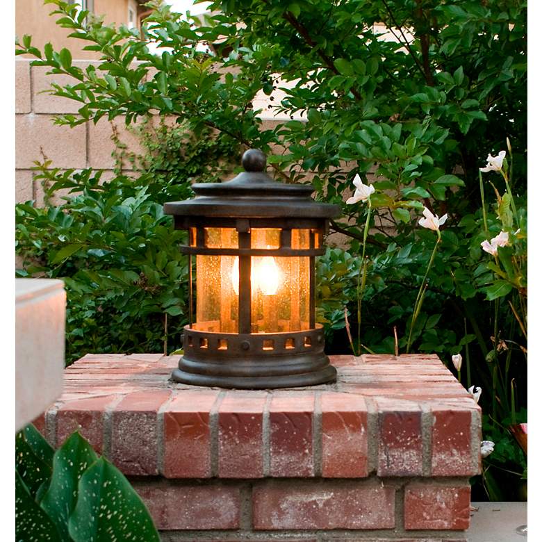 Image 3 Maxim Santa Barbara VX 15" High Sienna Outdoor Deck Lantern more views