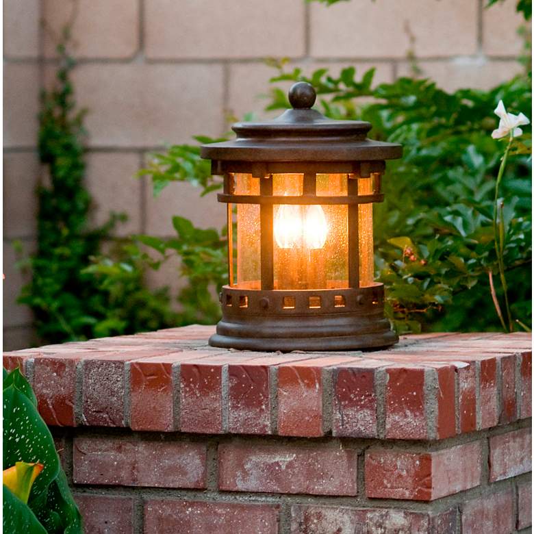 Image 5 Maxim Santa Barbara VX 15" High Sienna Outdoor Deck Lantern more views
